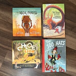Kids hardcover books x4 unique and interesting incl Dr Seuss